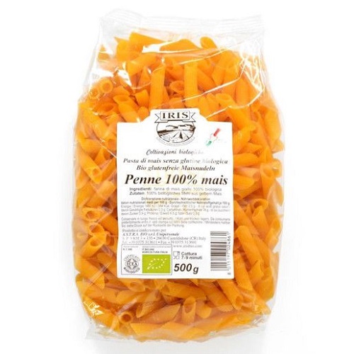 Paste Penne Bio din porumb fara gluten, 500g, Iris Bio