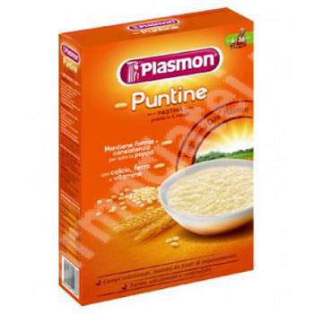 Paste sub forma de punctulete, Puntine, +6 luni, 340 g, Plasmon