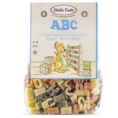 Paste din grau dur tricolore ABC, 250 g, Dalla Costa