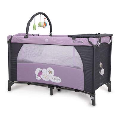 Patut pliabil Sleepy Violet, 125x65x80 cm, Moni