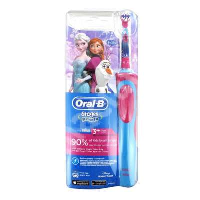 Periuta de dinti electrica pentru copii Braun Stages Power Frozen, +3 ani, D12.513K, Oral-B