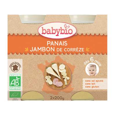 Piure cu pastarnac si sunca, Gr. 6 luni, 2x200 g, Babybio