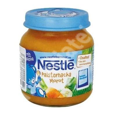 Piure de pastarnac si morcov, +4 luni, 125 g, Nestle