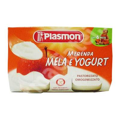 Piure gustare mar cu iaurt, +6 luni, 2x120 g, Plasmon