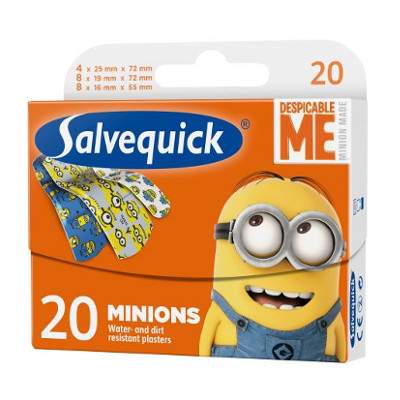 Plasturi pentru copii Minions, 20 bucati, Salvequick