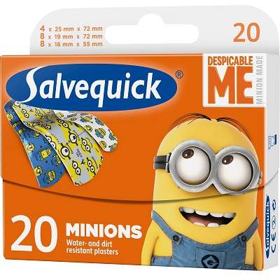 Plasturi pentru copii Minions, 20buc, Salvequick