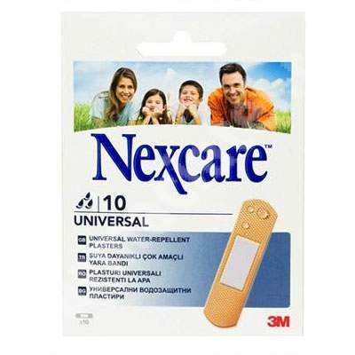 Plasturi rezistenti la apa, Universal, 10 bucati, Nexcare