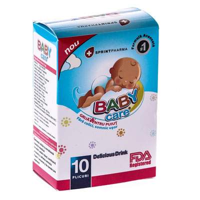 Plicuri Baby Care Drink, 10 bucati, Sprint Pharma