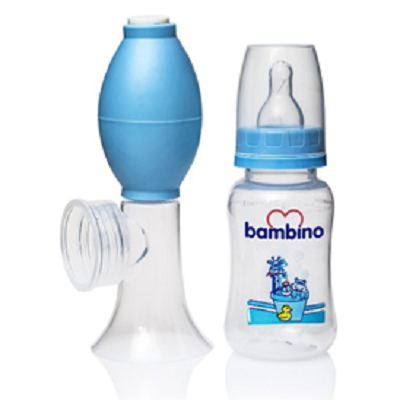 Pompa de San cu Biberon PP, +0luni, 150ml, T002, Bambino