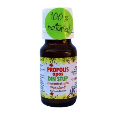 Propolis apos din stup fara alcool, 30 ml, Prisaca Transilvania