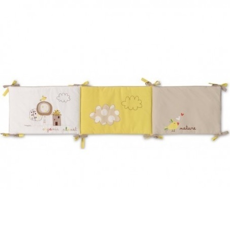 Protectie laterala patut BBC Organic, 180 x 40 cm, Pirulos