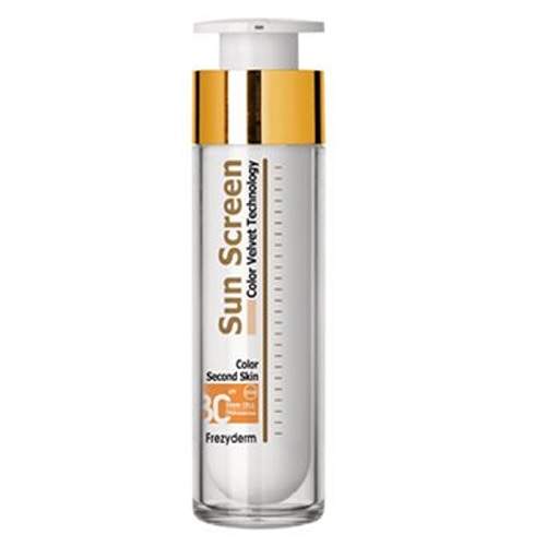 Protectie solara crema Color Velvet SPF 30+ rezistenta la apa, 50 ml, Frezyderm