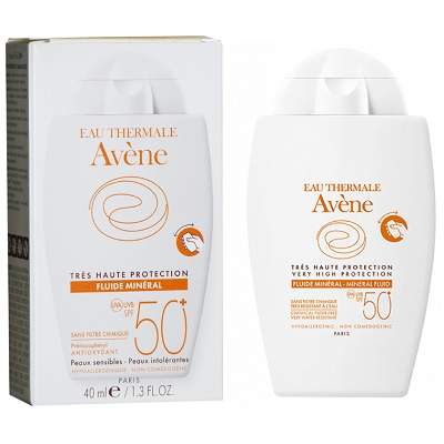 Protectie solara fluid Minerala SPF50+, 40ml, Avene 