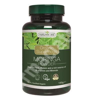 Pudra de moringa organica, 150 g, Natures Aid