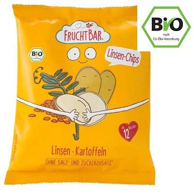 Pufuleti cu linte si cartofi, +12 luni, 30g, Frucht Bar