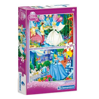 Puzzle Cenusareasa, 2 puzzle x 20 piese, CL07001, Clementoni