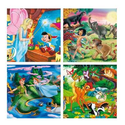 Set puzzle clasic, 4 puzzle x 6 piese, CL20528, Clementoni