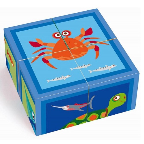 Puzzle cuburi Ocean, 6181099, Scratch