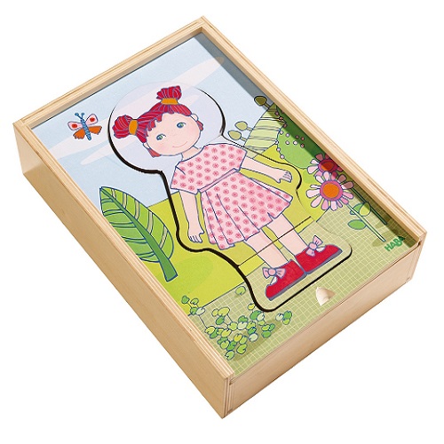 Puzzle din lemn Hainele preferate ale lui Lilli, 301060, Haba