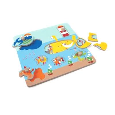 Puzzle din lemn Marea, 6181052, Scratch