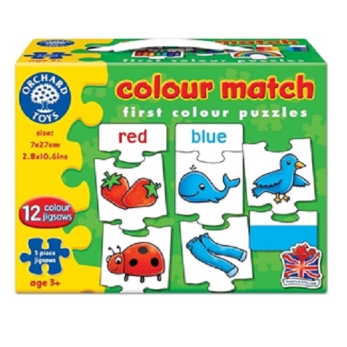 Puzzle educativ Colour Match, +3 ani, 12 piese, Orchard Toys