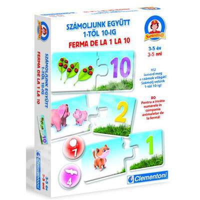 Puzzle ferma de la 1 la 10, CL60295, Clementoni