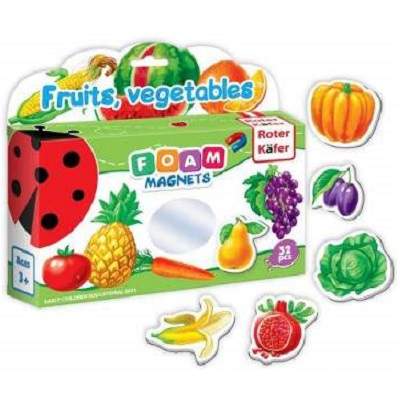 Puzzle magnetic - fructe si legume, +3 ani, Roter Kafer