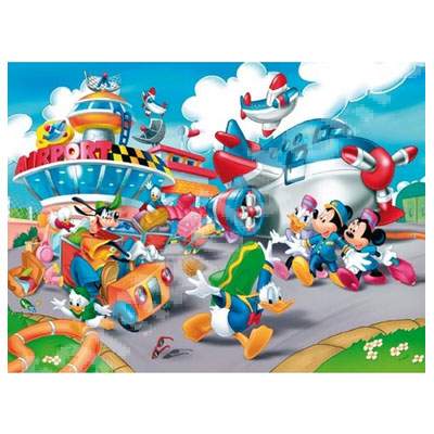 Puzzle orasul animat a lui Mickey, 40 piese, CL25410, Clementoni