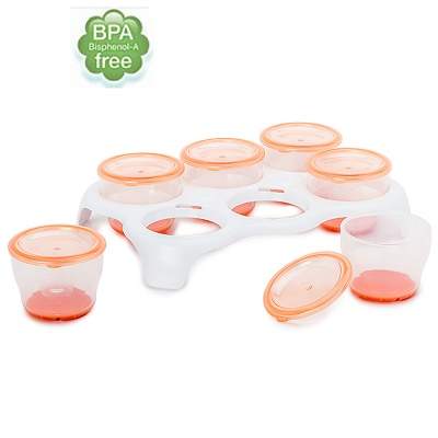 Recipiente de stocare Freezer Pods, 6buc, +0luni, 443102, Vital Baby