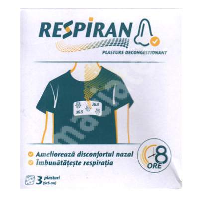 Respiran, 3 plasturi, Labottach