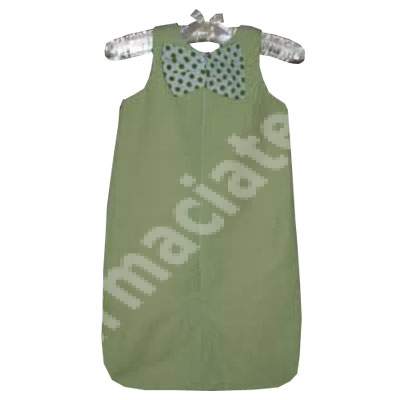 Sac de dormit verde cu papion Schimbul 3, 0-6 luni, Bebemix