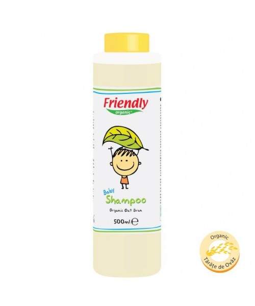 Sampon bebe cu seminte de ovaz, 500 ml, Friendly Organic