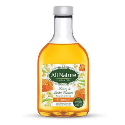 Sampon cu miere si flori de tei, 255 ml, All Nature