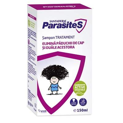 Sampon tratament impotriva paduchilor si lindinilor, 150 ml, Parasites