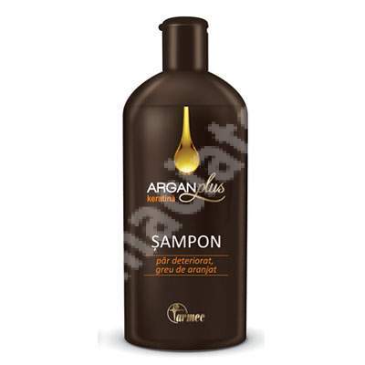 Sampon pentru par deteriorat cu Argan plus Keratina, 250 ml, Farmec