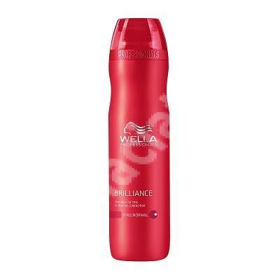 Sampon pentru par vopsit cu structura fina sau normala Brilliance, 250 ml, Wella Professionals