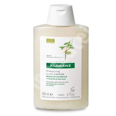 Sampon pentru volum cu lapte de migdale, 200 ml, Klorane