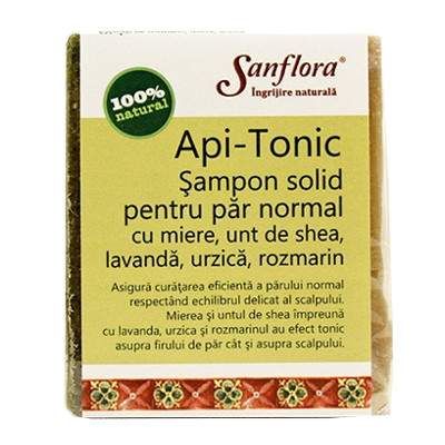 Sampon solid pentru par normal, 100 g, Sanflora