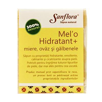 Sapun hidratant cu miere, ovaz, galbenele, 100 g, Sanflora