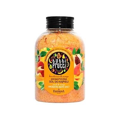 Sare de baie cu aroma de piersici si mango, 600 g, Farmona