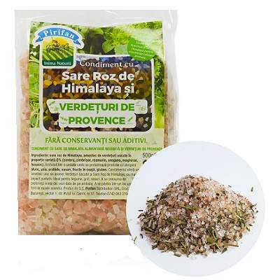 Sare roz de Himalaya si verdeturi de Provence, 250g, Pirifan