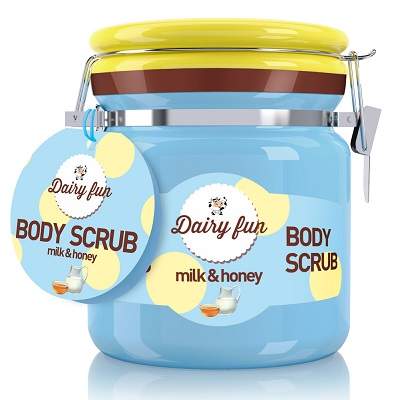 Scrub de corp cu lapte si miere Dairy Fun, 300 g, Delia Cosmetics