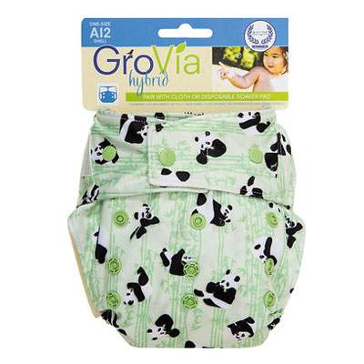 Scutec lavabil chilot de protectie cu capse model panda, 3.5-13.5 kg, GroVia