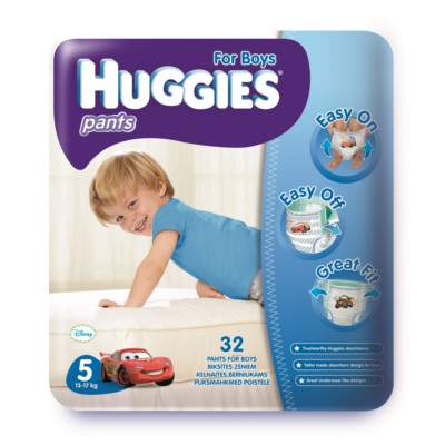 Scutece chilotei nr.5 Pants Boys, 13-17 kg, 32 bucati, Huggies