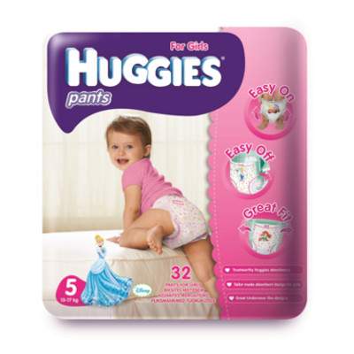 Scutece chilotei nr.5 Pants Girls, 13-17 kg, 32 bucati, Huggies