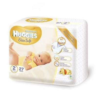 Scutece Elite Soft Convi nr 2, 4-7kg, 27 buc, Huggies