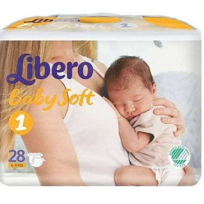 Scutece, Nr.1, New Born, 2-5kg, 28 buc, Libero