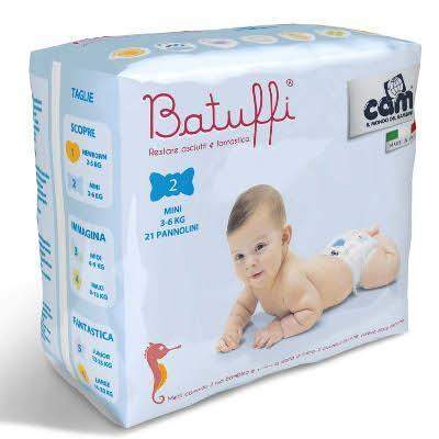 Scutece, nr.2, Batufii Mini, 3-6 kg, 21 bucati, Cam