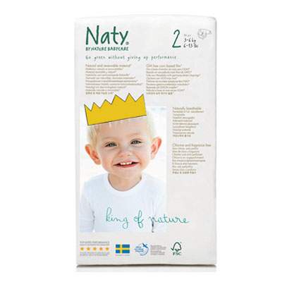 Scutece nr.2 Eco Mini, 3-6 kg, 34 bucati, Naty