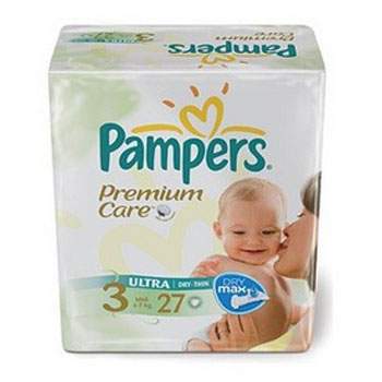 Scutece nr. 3 Premium Care Midi, 4-9 kg, 27 bucati, Pampers